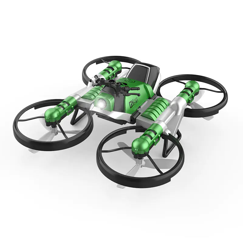 Remote Control Transforming Motorcycle Drone Toy