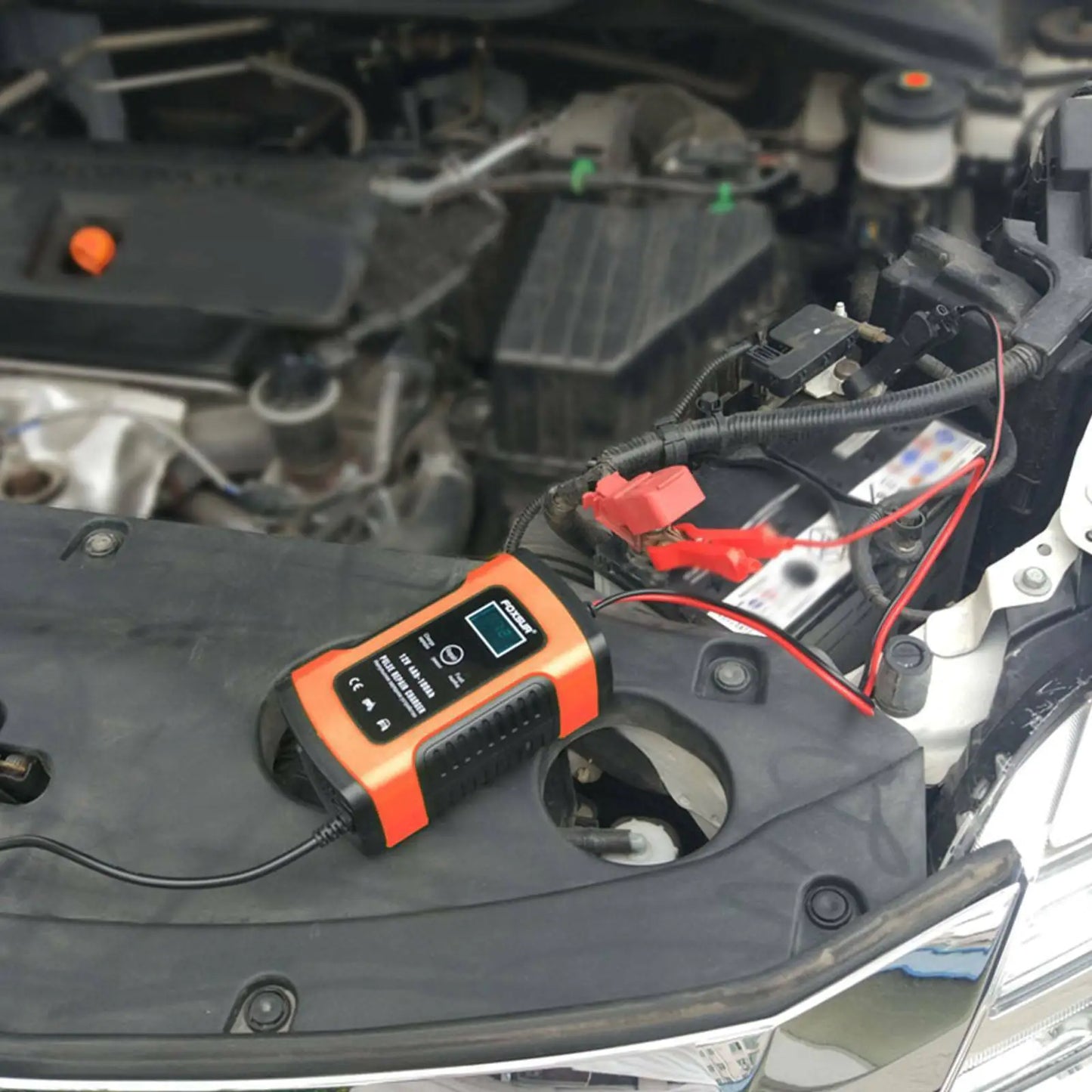 12V Intelligent Universal Battery Charger for Cars & Bikes