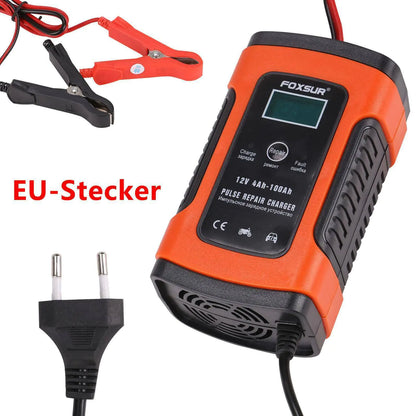 12V Intelligent Universal Battery Charger for Cars & Bikes